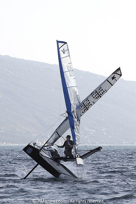 Zhik Nautica Moth Worlds day 4 - Joe Turner(AUS2) © Th Martinez.com http://www.thmartinez.com